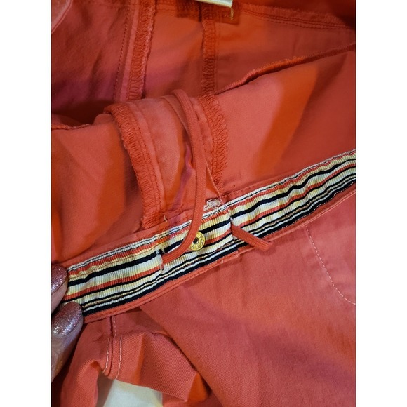 Nike Womens Trouser Pants S Red Drawstring Waist Flat Front Mid Rise Pockets - Picture 4 of 15